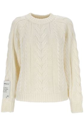 Butter White Crew Neck Knitwear Shirt HINNOMINATE | HNW1082BIANCO BURRO